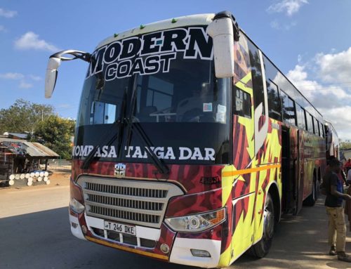 Traveling by bus in Kenya: From Mombasa to Dar es Salaam in Tanzania with the Modern Coast Bus